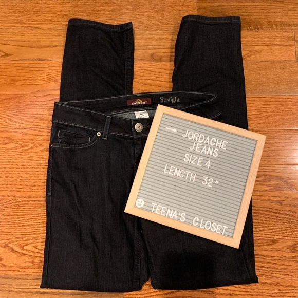 Jordache Denim - ⭐️ JORDACHE Straight Jeans Dark Wash Size 4